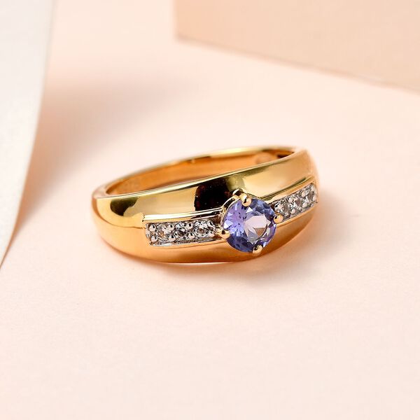 Tansanit und Zirkon Ring - 0,47 ct. image number 2