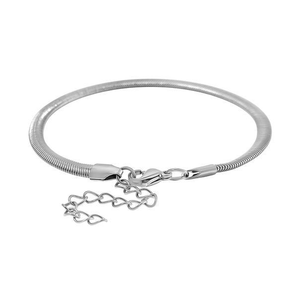 3er-Set - Kugelarmband, Gliederarmband, Ankerarmband, 19+5cm, Silberton image number 10