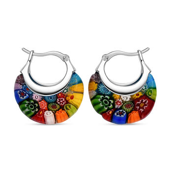 3er-Set Murano-Stil Huggie-Ohrringe