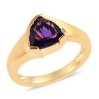 Natürlicher, marokkanischer Amethyst-Ring, 925 Silber Gelbgold Vermeil  ca. 1,72 ct image number 3