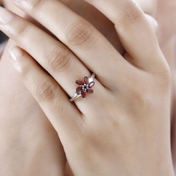 Roter Granat-Ring - 1,16 ct. image number 3