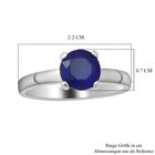 AA Blauer Spinell-Ring, 925 Silber platiniert  ca. 1,64 ct image number 4