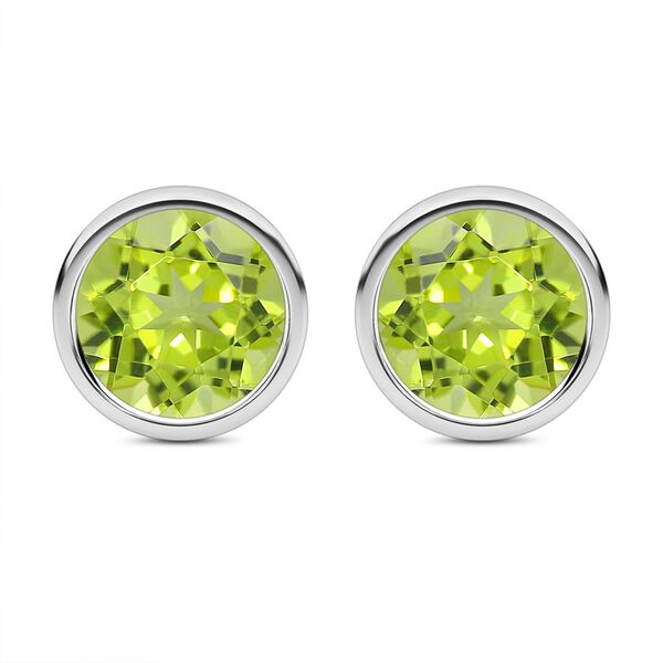 Nat&uuml;rliche Peridot Ohrringe, 925 Silber ca. 1.68 ct