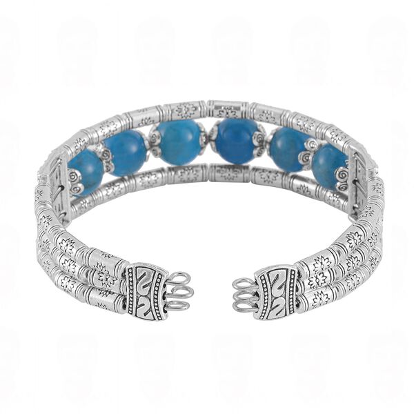 Blaues Apatit-Armband, 18 cm - 43 ct. image number 5