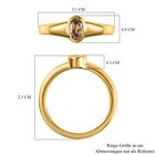 AAA Turkizit-Ring, 925 Silber Gelbgold Vermeil (Größe 20.00) ca. 0,48 ct image number 6