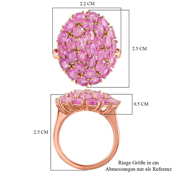 Ilakaka Rosa Saphir-Ring - 7,47 ct. image number 7