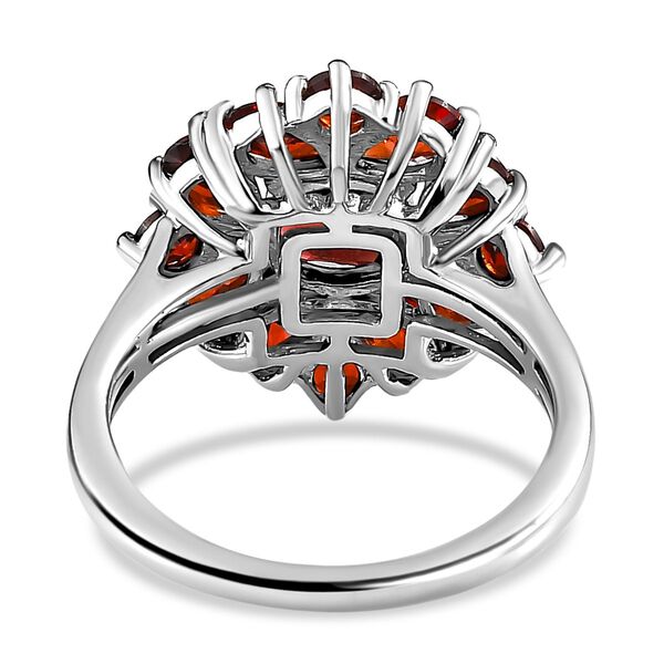 Nat&uuml;rlicher Mosambik Granat Ring, 925 Silber platiniert, (Gr&ouml;&szlig;e 17.00), ca. 3.75 ct image number 6