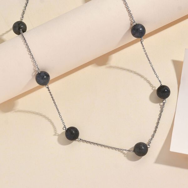 Labradorit Halskette, 50 cm - 40 ct. image number 2