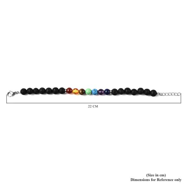 Chakra Edelstein Armband ca. 19 cm lange Edelstahl 80.00 ct image number 6