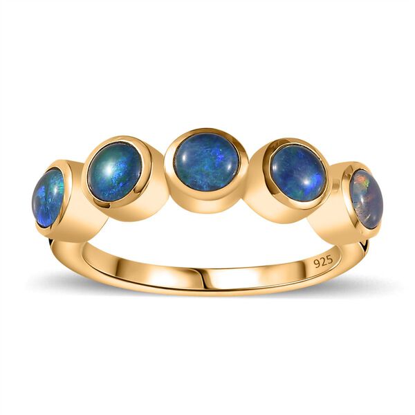 Boulder Opal Triplett Ring - 1,21 ct. image number 6