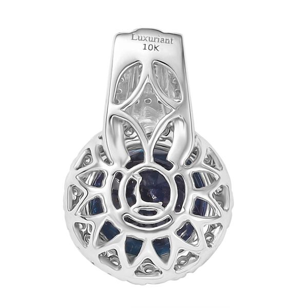 AAA Lab Grown Alexandrit, Lab Grown Diamant Anhänger 417 Gold ca. 5.35 ct image number 4