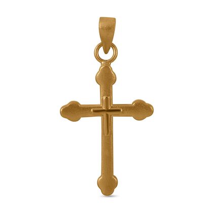 999 Fein Gold Kreuz Anh&auml;nger