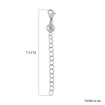 Reiner Edelstahl rhodiniert Schmuckset ca. 6,30g