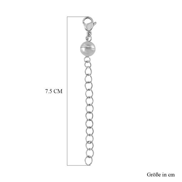 Reiner Edelstahl rhodiniert Schmuckset ca. 6,30g image number 3