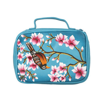 SUKRITI - handgemalter Schmuck Organizer, Spatz Muster