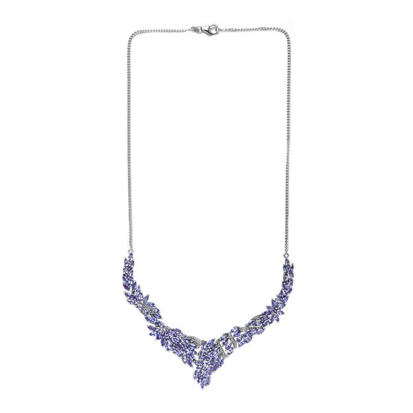 Tansanit Halskette, 45 cm - 14,14 ct. image number 6