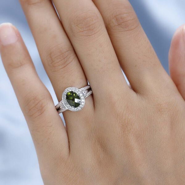 AA Vesuvianit und Zirkon Ring- 1,72 ct. image number 3