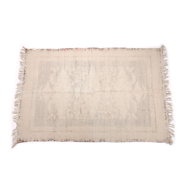 Handgewebter bedruckter Läufer aus 100 % Baumwolle, 180x120 cm, Mehrfarbig image number 7