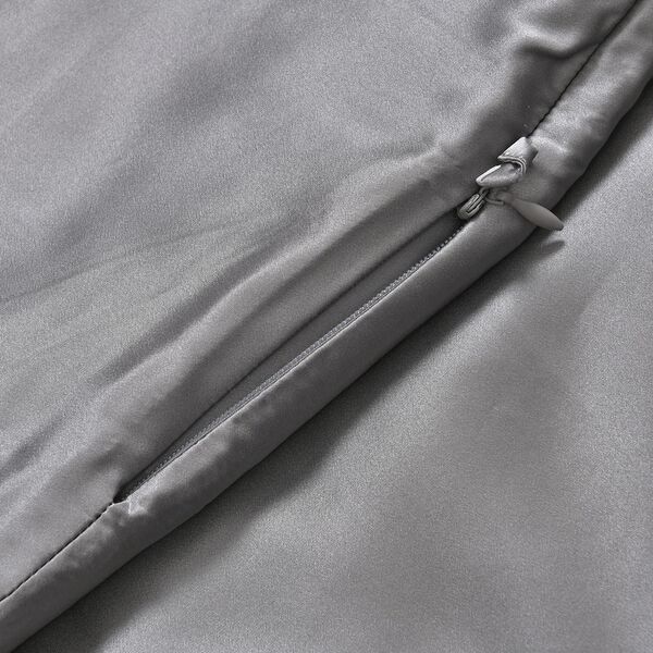 Serenity Night - Steppdecke aus 100% Maulbeerseide, 350gsm, Grau image number 12