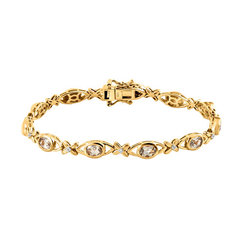 Turkizit und Zirkon Armband in Silber image number 0