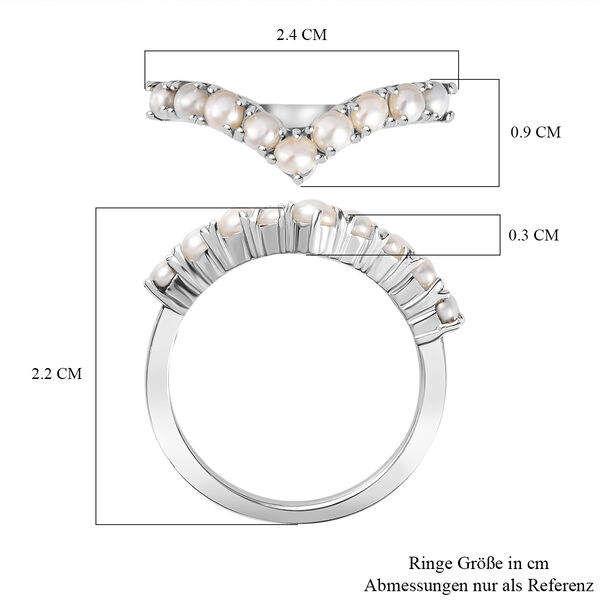S&uuml;&szlig;wasserperlen Wishbon Ring image number 7