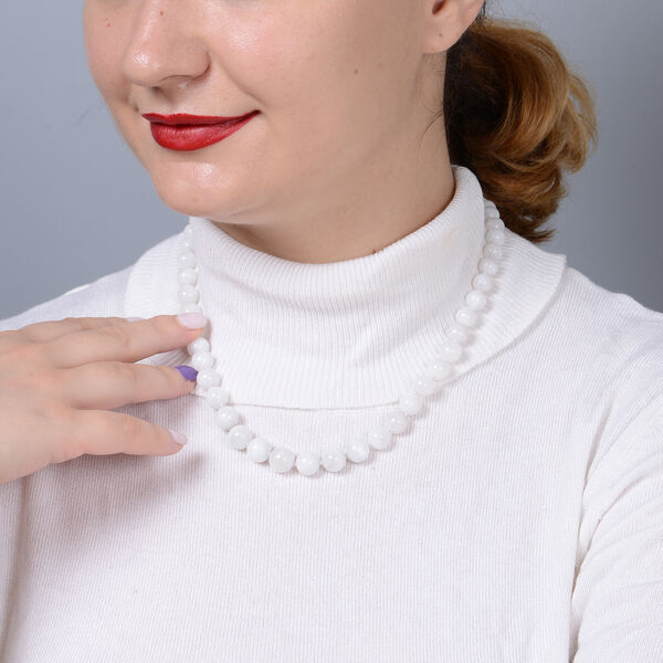 Mondstein Halskette ca. 50 cm lange mit Magnetschloss 925 Silber ca. 240.35 ct image number 3