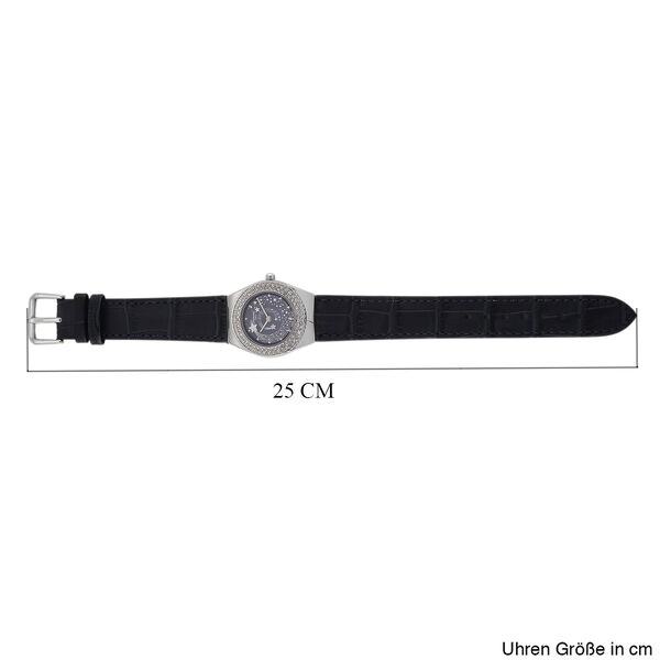 GENOA - J Francis gefertigt mit SWAROVSKI Wei&szlig;er Swarovski Kristall Uhren 23 cm Reine Legierung image number 7