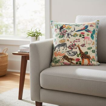 Digitaldruck Kissenh&uuml;lle aus Poly-Baumwollgewebe, 45x45cm, Tiermotiv
