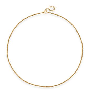 Funkel Halskette, Messing  Goldfarben ca. 50 cm