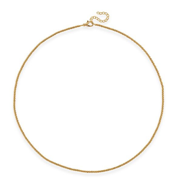 Funkel Halskette, Messing  Goldfarben ca. 50 cm image number 3