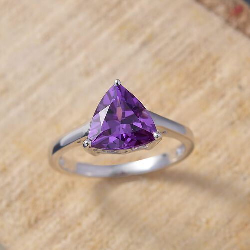 AAA Lab Grown Farbwechsel Saphir Ring 417 Gold (Größe 20.00) ca. 2,50 ct image number 1