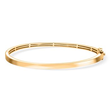 LUXURIANT SI-GH Labor Diamant 19cm Armreif, 925 Silber Gelbgold Vermeil - 0,25 ct.
