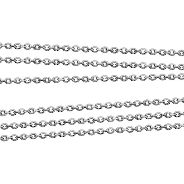 Mehrlagige Ankerkette, 925 Silber rhodiniert image number 3