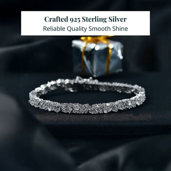 LUXURIANT DIAMOND - Lab Grown Diamant SI-GH Armband ca. 18.5 cm 925 Silber Rhodiniert ca. 3,91 ct.