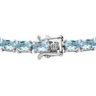 Himmelblaues Topas-Armband, ca. 20 cm, 925 Silber platiniert ca. 16,96 ct image number 1