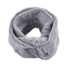 Kunstpelz Infinity-Schal, 78x16cm, Grau
