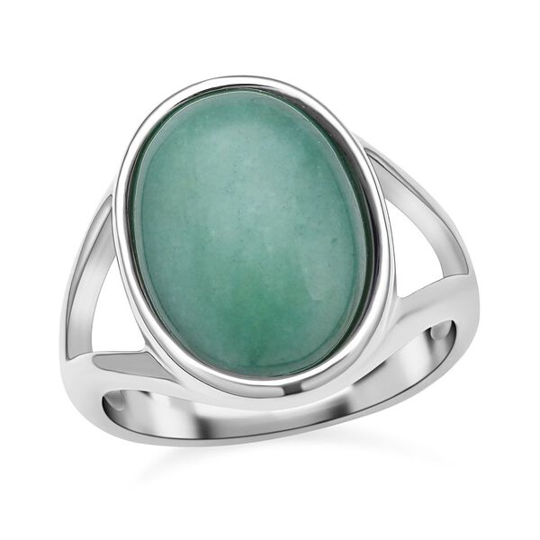 Gr&uuml;ner Aventurin-Ring - 10 ct. image number 4