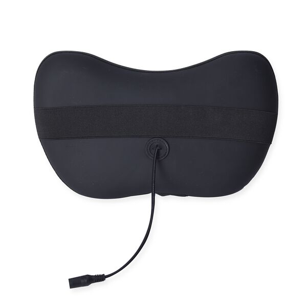 Shiatsu Massagekissen für Nacken und Rücken mit Heizfunktion, Größe 31x18x11 cm, Schwarz image number 2