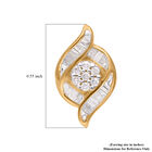 Weiße Diamant Ohrringe 925 Silber Gelbgold Vermeil ca. 0.33 ct image number 4