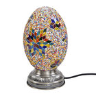 Handgefertigte orientalische Mosaik Glas Tischlampe - Ovalförmig, Größe 16x16x27 cm image number 0