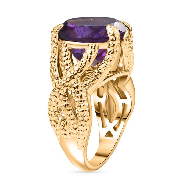 Afrikanischer Amethyst Ring Messing (Gr&ouml;&szlig;e 18.00) ca. 9,76 ct image number 5