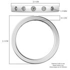 RHAPSODY Diamant zertifiziert VS2 E-F Band Ring 950 Platin image number 5