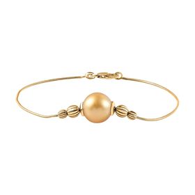 AA goldenes Südseeperlen-Armband, 20 cm