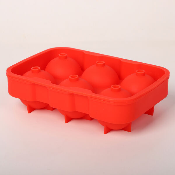 2er-Set Eiswürfelbehälter mit Deckel, Blau und Rot image number 7