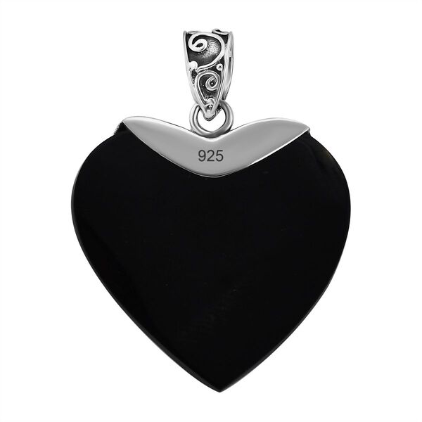 Royal Bali Collection- Abalone Muschel Herz Anhänger- 1 Karat image number 4