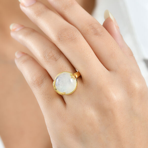 D'Joy AA Regenbogen Mondstein Ring - 11,04 ct. image number 3