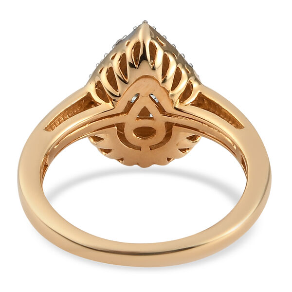 Alexandrit und Zirkon Ring 925 Silber Gelbgold Vermeil image number 6