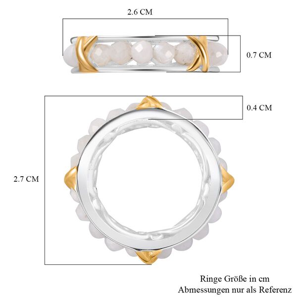 Wei&szlig;er Mondstein Ring - 7 ct. image number 6