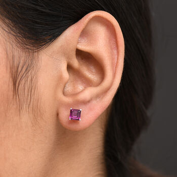 Nat&uuml;rliche Rhodolith Granat Ohrringe - 1,69 ct.