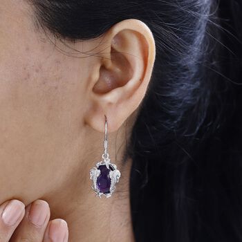 AA Afrikanische Amethyst-Ohrringe - 11,51 ct.